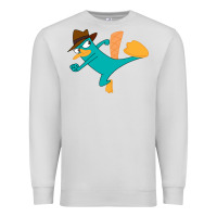Dove Grey perry the platypus Premium Sweatshirt - linhVisuals