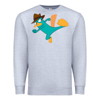 Heather Grey perry the platypus Premium Sweatshirt - linhVisuals