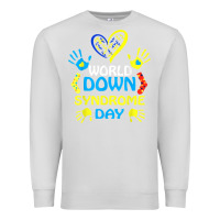 Dove Grey world down syndrome day t shirt support and awareness 3.21 t shirt Premium Sweatshirt - linhVisuals