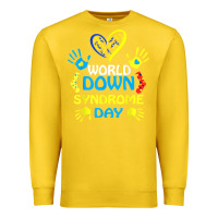 Lemon world down syndrome day t shirt support and awareness 3.21 t shirt Premium Sweatshirt - linhVisuals