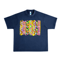Navy Easter Brushstrokes Urban Heavy Tee - BundleAndBundleShop