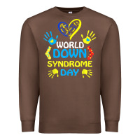 Chestnut world down syndrome day t shirt support and awareness 3.21 t shirt Premium Sweatshirt - linhVisuals