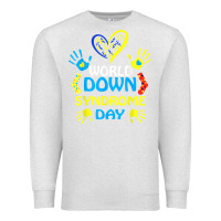 Oatmeal Heather world down syndrome day t shirt support and awareness 3.21 t shirt Premium Sweatshirt - linhVisuals