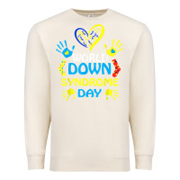 Sandshell world down syndrome day t shirt support and awareness 3.21 t shirt Premium Sweatshirt - linhVisuals