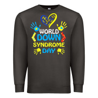 Smoke world down syndrome day t shirt support and awareness 3.21 t shirt Premium Sweatshirt - linhVisuals