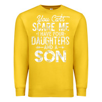 Lemon you can't scare me i have four daughters and a son funny dad t shirt Premium Sweatshirt - linhVisuals