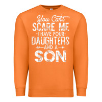 Carrot you can't scare me i have four daughters and a son funny dad t shirt Premium Sweatshirt - linhVisuals