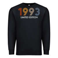 Black retro 29 years vintage 1993 limited edition 29th birthday t shirt Premium Sweatshirt - linhVisuals