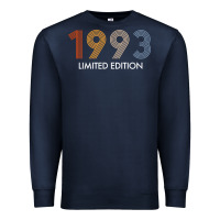 Navy retro 29 years vintage 1993 limited edition 29th birthday t shirt Premium Sweatshirt - linhVisuals
