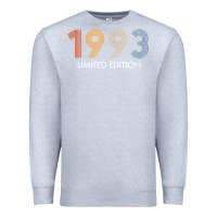 Heather Grey retro 29 years vintage 1993 limited edition 29th birthday t shirt Premium Sweatshirt - linhVisuals