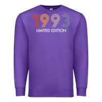 Purple retro 29 years vintage 1993 limited edition 29th birthday t shirt Premium Sweatshirt - linhVisuals