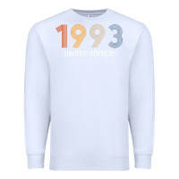 White retro 29 years vintage 1993 limited edition 29th birthday t shirt Premium Sweatshirt - linhVisuals
