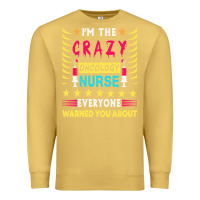Antique Gold oncology nurse t  shirt i'm the crazy oncology nurse t  shirt Premium Sweatshirt - linhVisuals