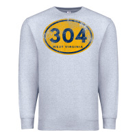 Heather Grey 304 west virginia home t shirt Premium Sweatshirt - linhVisuals