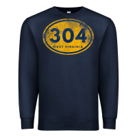 Navy 304 west virginia home t shirt Premium Sweatshirt - linhVisuals
