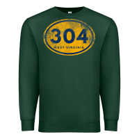 Sports Green 304 west virginia home t shirt Premium Sweatshirt - linhVisuals