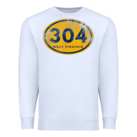 White 304 west virginia home t shirt Premium Sweatshirt - linhVisuals