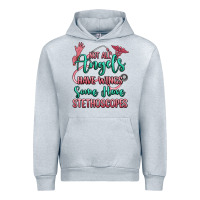 Heather Grey not all angels have wings some have stethoscopes Urban Hoodie - RanaPortraitStore