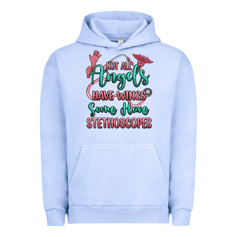 Not All Angels Have Wings Some Have Stethoscopes Urban Hoodie by RanaPortraitStore | Teevron