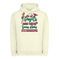 Pigment Pistachio not all angels have wings some have stethoscopes Urban Hoodie - RanaPortraitStore