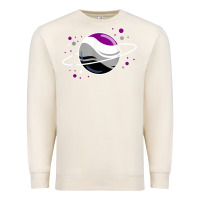 Sandshell asexual outer space planet ace pride t shirt Premium Sweatshirt - linhVisuals