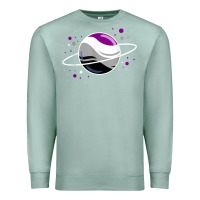 Seafoam asexual outer space planet ace pride t shirt Premium Sweatshirt - linhVisuals