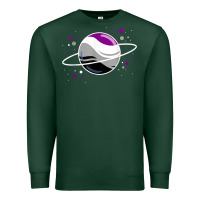 Sports Green asexual outer space planet ace pride t shirt Premium Sweatshirt - linhVisuals