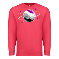 Cardinal asexual outer space planet ace pride t shirt Premium Sweatshirt - linhVisuals