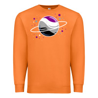 Carrot asexual outer space planet ace pride t shirt Premium Sweatshirt - linhVisuals