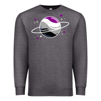 Charcoal Heather asexual outer space planet ace pride t shirt Premium Sweatshirt - linhVisuals