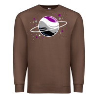 Chestnut asexual outer space planet ace pride t shirt Premium Sweatshirt - linhVisuals