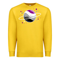 Lemon asexual outer space planet ace pride t shirt Premium Sweatshirt - linhVisuals
