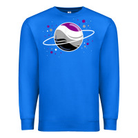 True Royal asexual outer space planet ace pride t shirt Premium Sweatshirt - linhVisuals