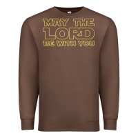 Chestnut may the lord be with you by jesus surfed apparel co premium t shirt Premium Sweatshirt - linhVisuals