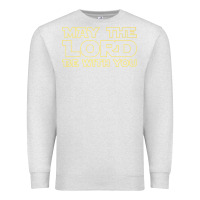 Oatmeal Heather may the lord be with you by jesus surfed apparel co premium t shirt Premium Sweatshirt - linhVisuals