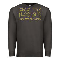 Smoke may the lord be with you by jesus surfed apparel co premium t shirt Premium Sweatshirt - linhVisuals