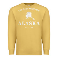 Antique Gold alaska the last frontier t shirt Premium Sweatshirt - linhVisuals