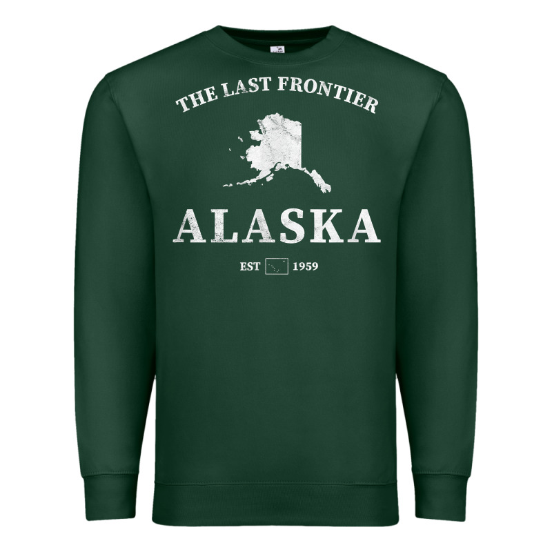 Alaska The Last Frontier T Shirt Premium Sweatshirt by linhVisuals | Teevron