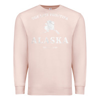 Pale Pink alaska the last frontier t shirt Premium Sweatshirt - linhVisuals