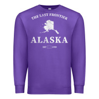Purple alaska the last frontier t shirt Premium Sweatshirt - linhVisuals