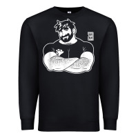 Black bobo bear   adam likes crossing arms t shirt Premium Sweatshirt - linhVisuals