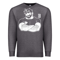 Charcoal Heather bobo bear   adam likes crossing arms t shirt Premium Sweatshirt - linhVisuals