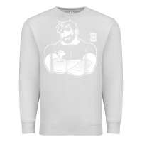 Dove Grey bobo bear   adam likes crossing arms t shirt Premium Sweatshirt - linhVisuals