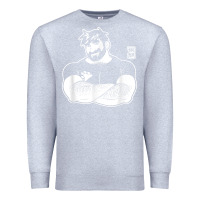 Heather Grey bobo bear   adam likes crossing arms t shirt Premium Sweatshirt - linhVisuals