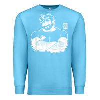 Ocean Blue bobo bear   adam likes crossing arms t shirt Premium Sweatshirt - linhVisuals