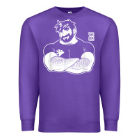 Purple bobo bear   adam likes crossing arms t shirt Premium Sweatshirt - linhVisuals