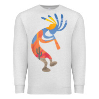 Oatmeal Heather dancing kokopelli southwestern usa native american symbol t shirt Premium Sweatshirt - linhVisuals