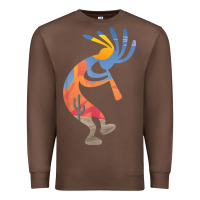 Chestnut dancing kokopelli southwestern usa native american symbol t shirt Premium Sweatshirt - linhVisuals