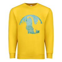Lemon bigfoot riding loch ness monster sasquatch ufo abduction pullover hood Premium Sweatshirt - linhVisuals