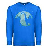 True Royal bigfoot riding loch ness monster sasquatch ufo abduction pullover hood Premium Sweatshirt - linhVisuals